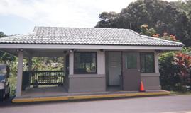 front view of the security station constructed by R. W. Almonte Enterprises at Luana Hills Country Club