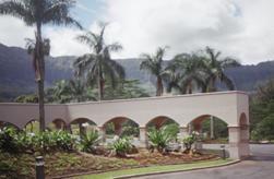 R. W. Almonte constructed the covered walkway at the Luana Hills Country Club 