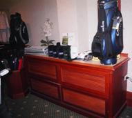 R. W. Almonte Enterprises installed the cabinetry at the Pro Shop at Luana Hills Country Club 