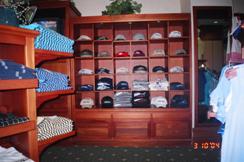 another view of the cabinets installed by R. W. Almonte Enterprises in the Luana Hills Country Club Pro Shop