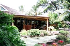 exterior view of the Willows Restaurant dining lanai