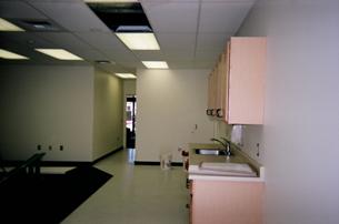 Another view of the kitchenette area in an office suite built by R. W. Almonte Enterprises, Inc.